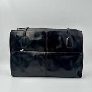 Hobo Friar Black Vintage Leather Tote Bag New